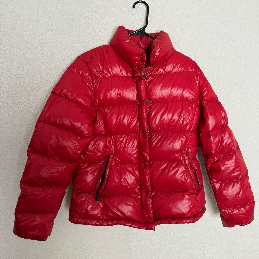 Red Moncler Down Jacket - XL
